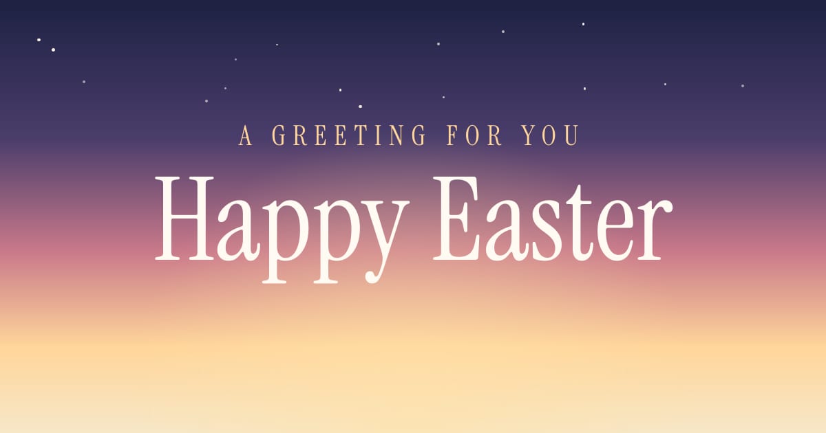 Easter greeting artwork