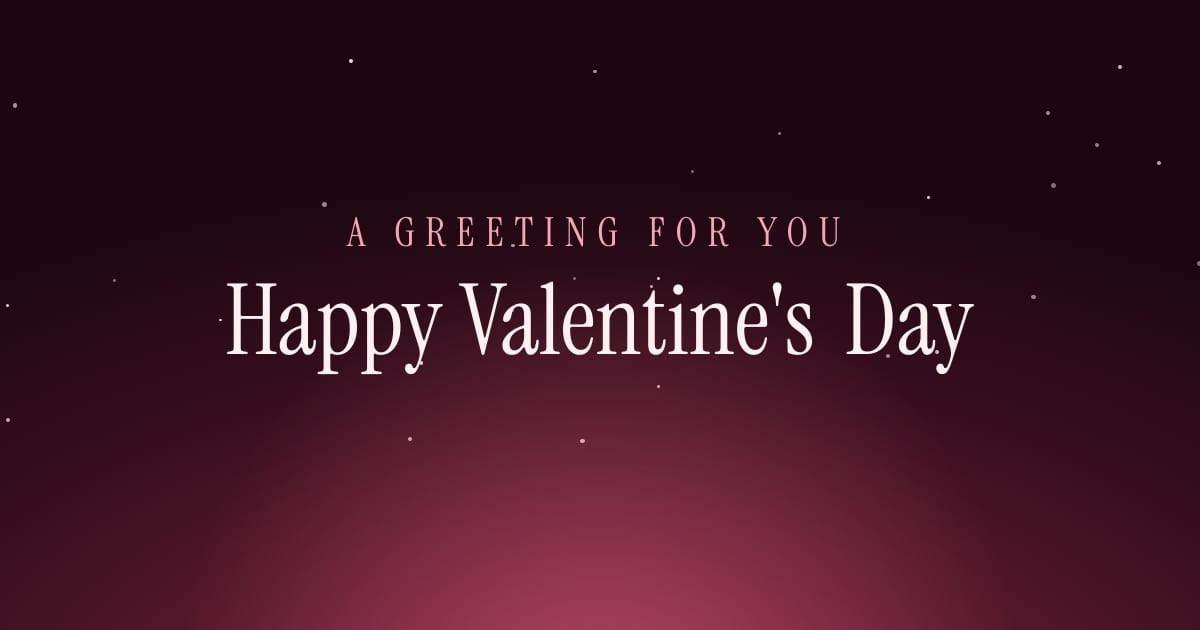 Valentine's Day greeting artwork
